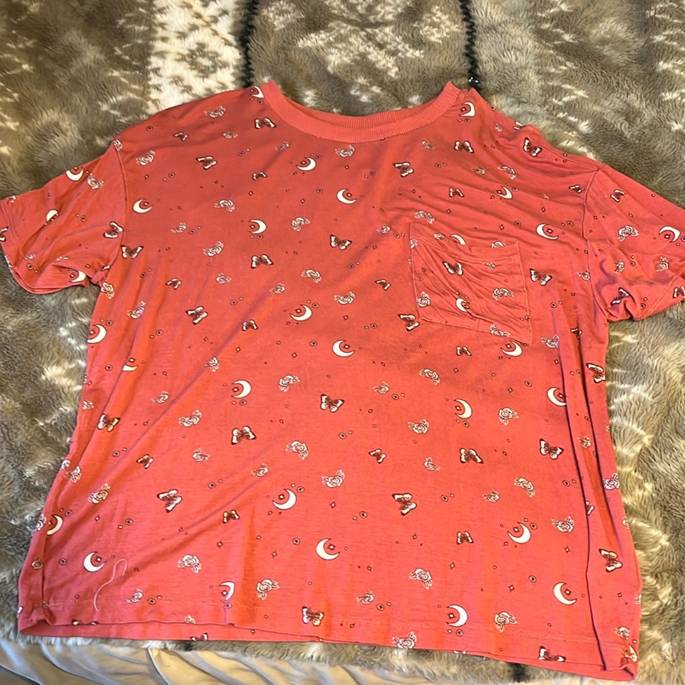Moth and moon T shirt